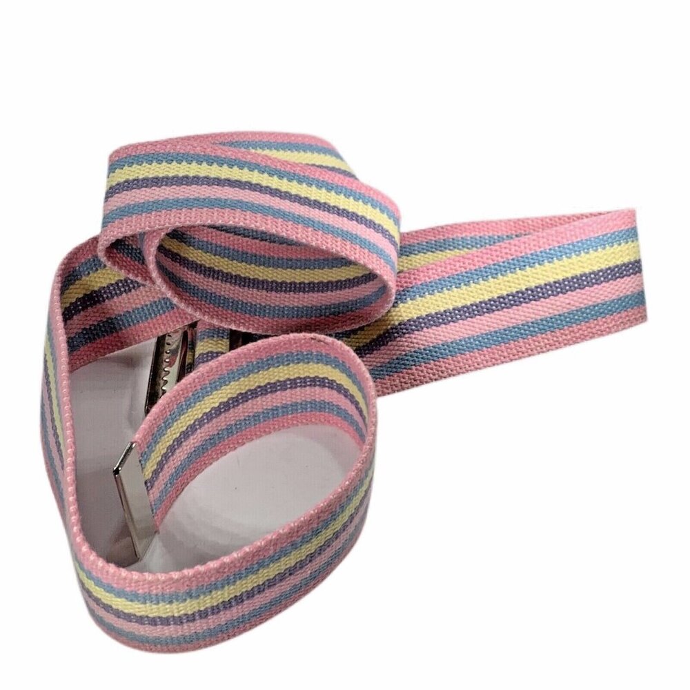 Medi Choice Gait Strip Belt 58 inch Pastel Pink Blue Yellow Purple 2 in thick - Picture 4 of 6